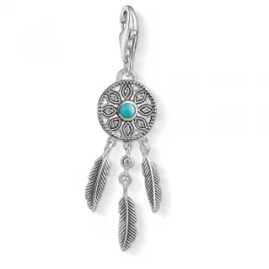 image of THOMAS SABO Silver Ethno Dreamcatcher Charm 1326-646-17