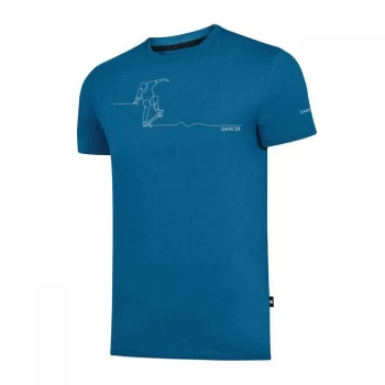 Dare2B Allusion Organic Cotton T-Shirt - Petrol Blue