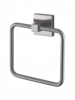 image of Aqualux Haceka Mezzo Tec Towel Ring - Chrome