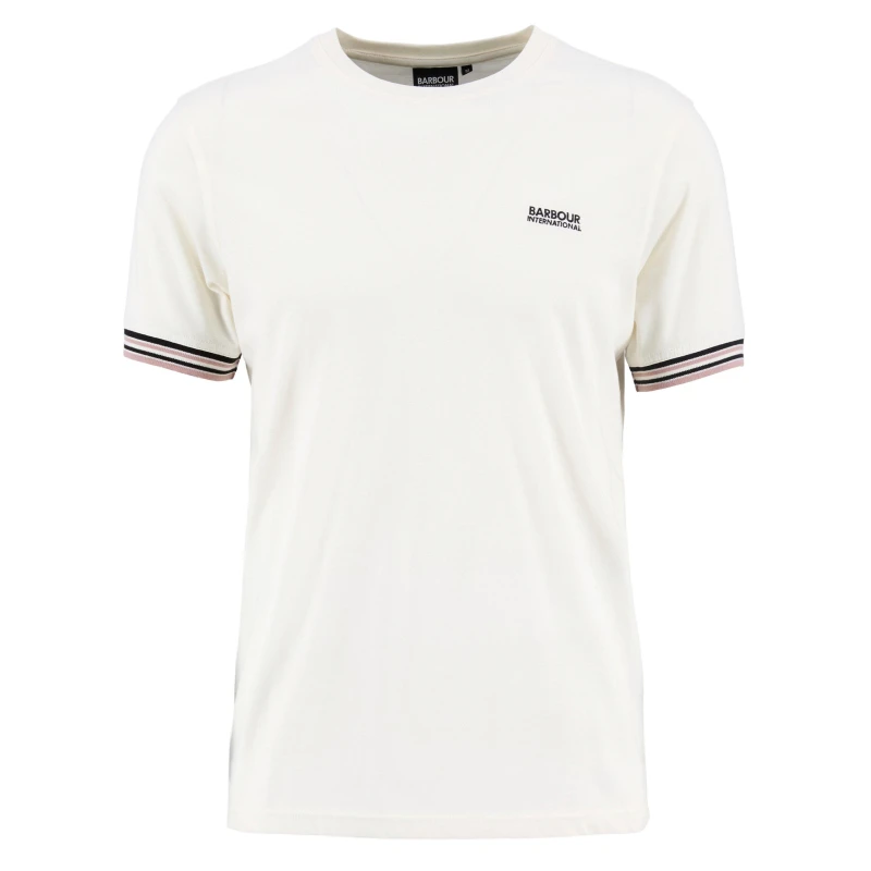 Image of Barbour International B.Int Burnwood Tee Sn63 Whisper White male XL