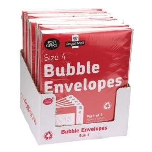 image of Postpak Size 4 Bubble Envelope Pack of 40 41632