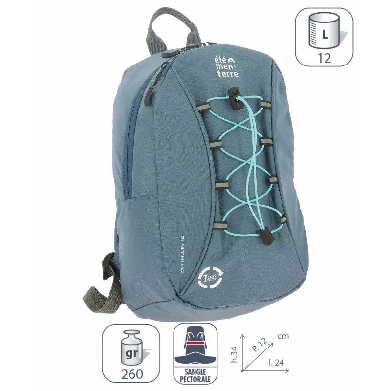 Image of elementerre matawin 12 l backpack Bleu Unisex 12 L