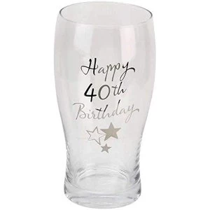 image of Birthdays by Juliana Beer Glass - 40th Birthday