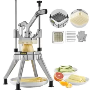 image of VEVOR Commercial Vegetable Fruit Chopper 3/8″ Blade Heavy Duty Professional Food Dicer Kattex French Fry Cutter Onion Slicer Stainless Steel for Tomat