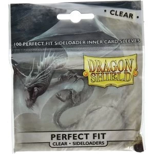 Image of Dragon Shield Clear Perfect Fit Sideloader Card Sleeves - 100 Sleeves