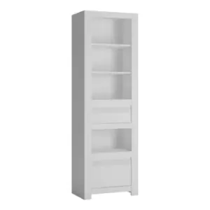 Novi 2 Drawer Bookcase In Alpine White