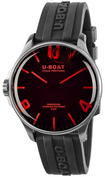 Image of U-Boat Watch Darkmoon 44 Red Glass SS UB-1022