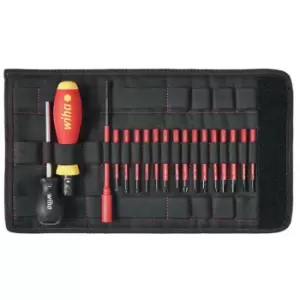 image of 36791 TorqueVario -S Electric Screwdriver Set, 19 Piece - Wiha