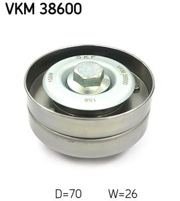 Image of SKF Deflection / guide pulley, V-ribbed belt SKF VKM 38600