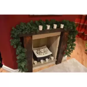 Image of 270cm (9ft) x 20cm Imperial Pine Christmas Garland Plain Green