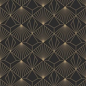 Image of Sublime Diamond Wallpaper Black - 10m