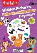 Image of halloween hidden pictures puffy sticker playscenes