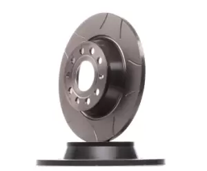 Image of BREMBO Brake disc VW,AUDI,SKODA 08.A202.75 1K0615601AD,1K0615601M,5Q0615601G Brake rotor,Brake discs,Brake rotors 1K0615601AD,1K0615601M,5Q0615601G