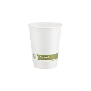 Image of Planet 12oz Double Wall Plastic-Free Cups Pack of 25 PFHCDW12 AS30551