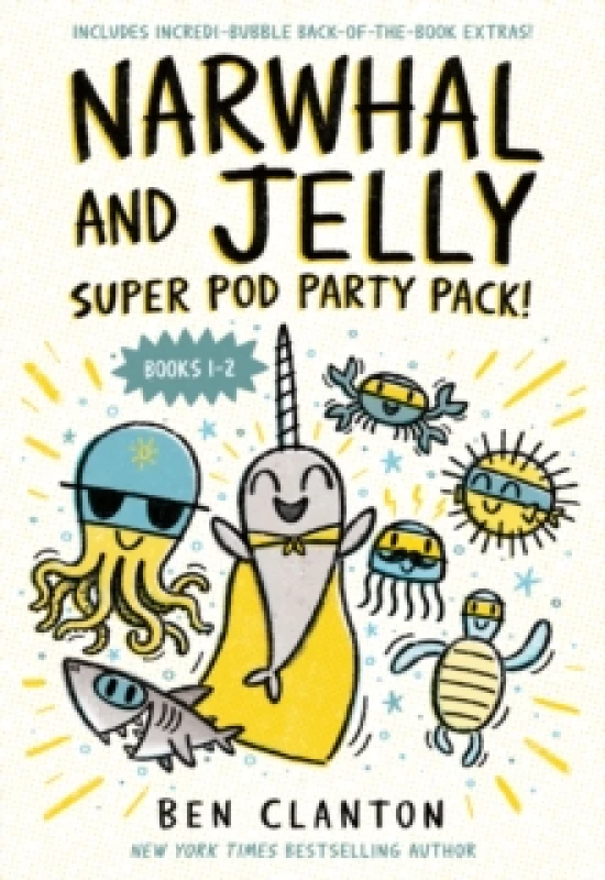 Image of Narwhal and Jelly: Super Pod Party Pack! Paperback / softback