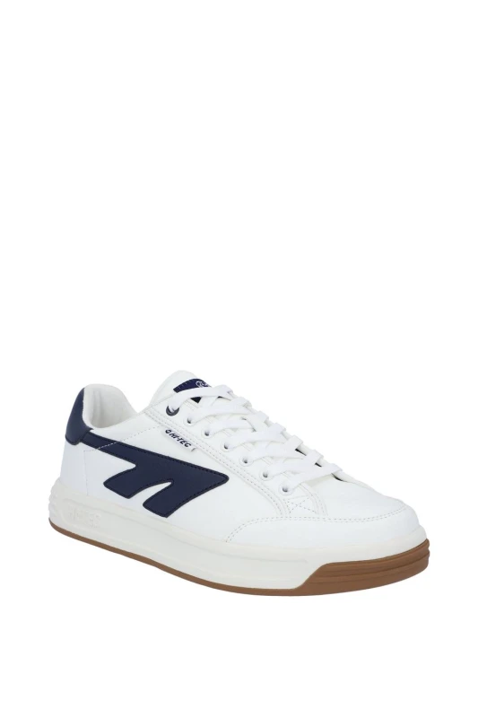 Image of Hi Tec Mens Freedom Leather Trainers UK Size 7 (EU 41) White Navy HIT176-WHINVY-7