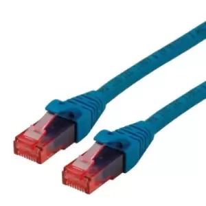 image of Roline 21.15.2541 Patch Cord, Rj45 Plug, Cat6, 1M, Blue