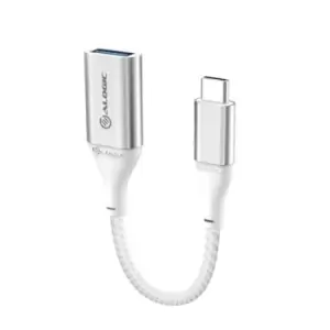 Image of ALOGIC Super Ultra USB 3.1 USB-C to USB-A Adapter - 15cm - Silver