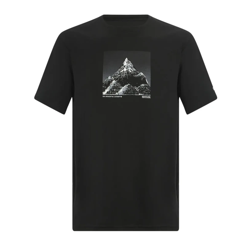 Image of T-Shirt Regatta Fingal Noir Male 3XL