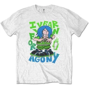 Image of Billie Eilish - Agony Unisex Large T-Shirt - White