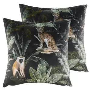 image of Kibale Animals Twin Pack Polyester Filled Cushions