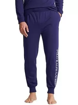 Image of Polo Ralph Lauren Lounge Logo Pants - Newport Navy, Newport Navy, Size L, Men