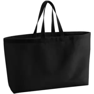 image of Canvas Oversized Tote Bag (One Size) (Black) - Westford Mill