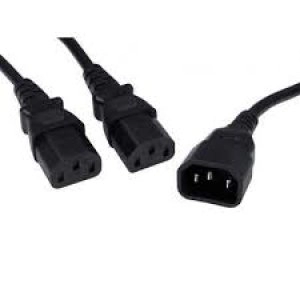 Image of 1.8m C14 To 2x C13 Extension Y Cable