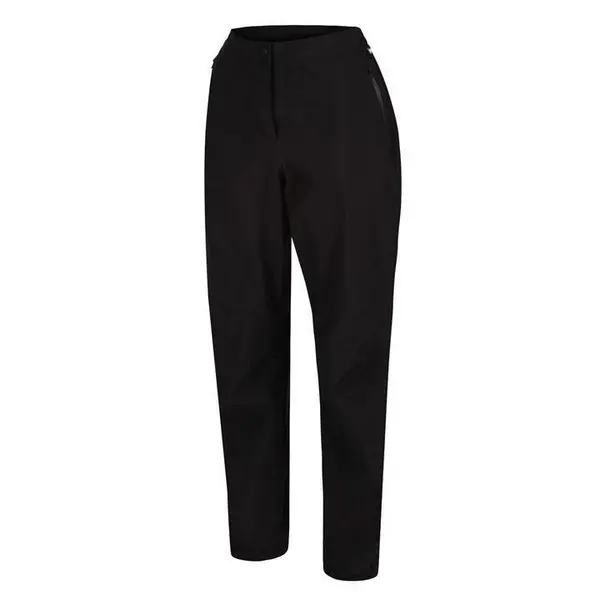 Image of Regatta Womens Highton Waterproof Overtrousers (Long) - Black XL