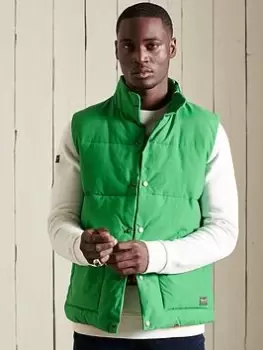 Image of Superdry Mountain Gilet - Green Size XL Men