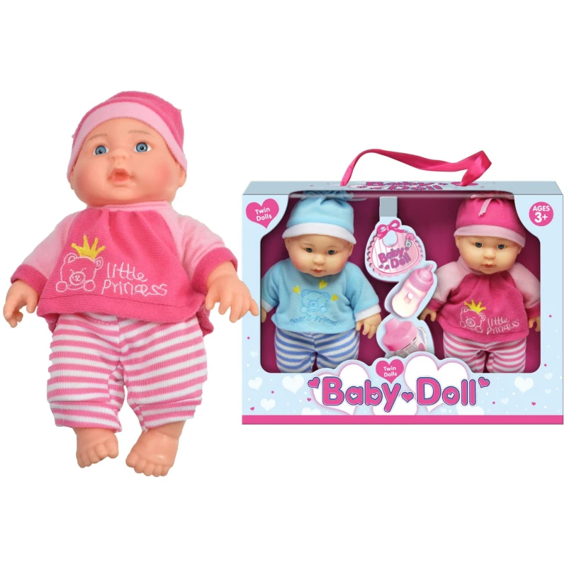 Image of Baby Doll Twin s 9" Gift Set Multi unisex