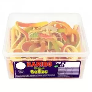 image of Haribo Yellow Bellies Sweets Tub 768g 46719NT