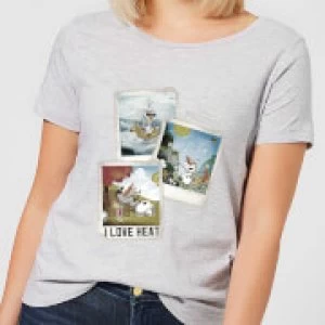 Image of Disney Frozen Olaf Polaroid Womens T-Shirt - Grey - 3XL