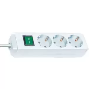 image of Brennenstuhl 1152920 Power strip (+ switch) 3x White PG connector