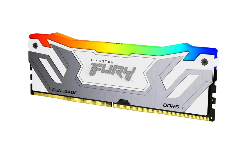 Image of Kingston Technology Kingston FURY Renegade RGB 24GB DDR5 8400MHz RAM Desktop Memory for Gaming - White KF584CU40RWA-24