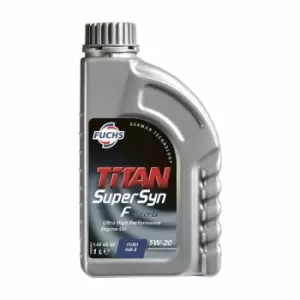 Image of FUCHS TITAN SUPERSYN F ECO-B 5W-20 ENGINE OIL LUBRICANT 1 LITRE ACEA A1/B1