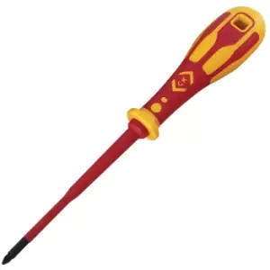 image of CK Tools T49242-2 Dextro VDE Slim Screwdriver PH2 x 125 mm