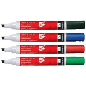 image of Office Drywipe Marker XyleneToluene free Chisel Tip 2 5mm Line Wallet