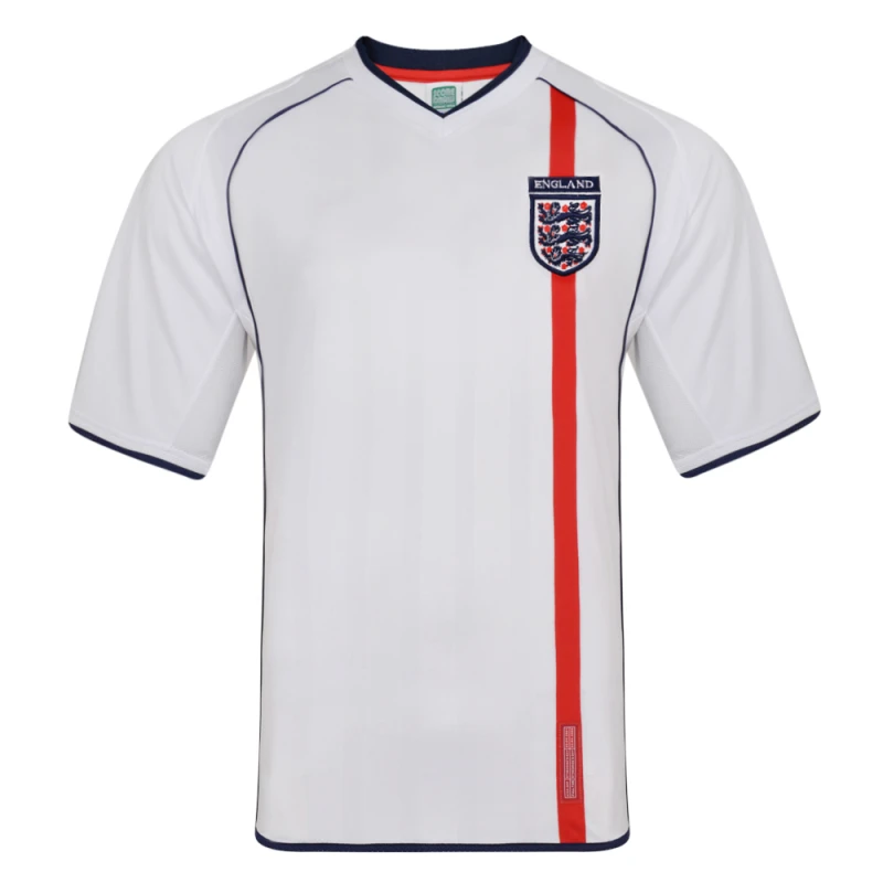 Image of Score Draw England 2002 Retro Football Shirt ENG02HPYSS-XXL XXL Mens Sportswear