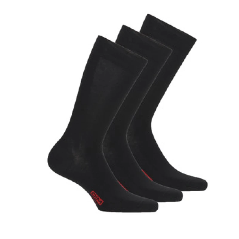 Image of DIM MI CHAUSSETTE COTON PACK X3 mens Stockings in Black