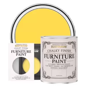 image of Rust-Oleum Chalky Furniture Paint - LEMON SORBET - 750ml