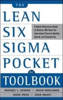 Image of The Lean Six Sigma Pocket Toolbook by Michael L George Paperback