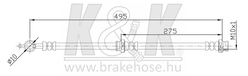 Image of K&K FT4721 Brake Hose Brake Hose (83)