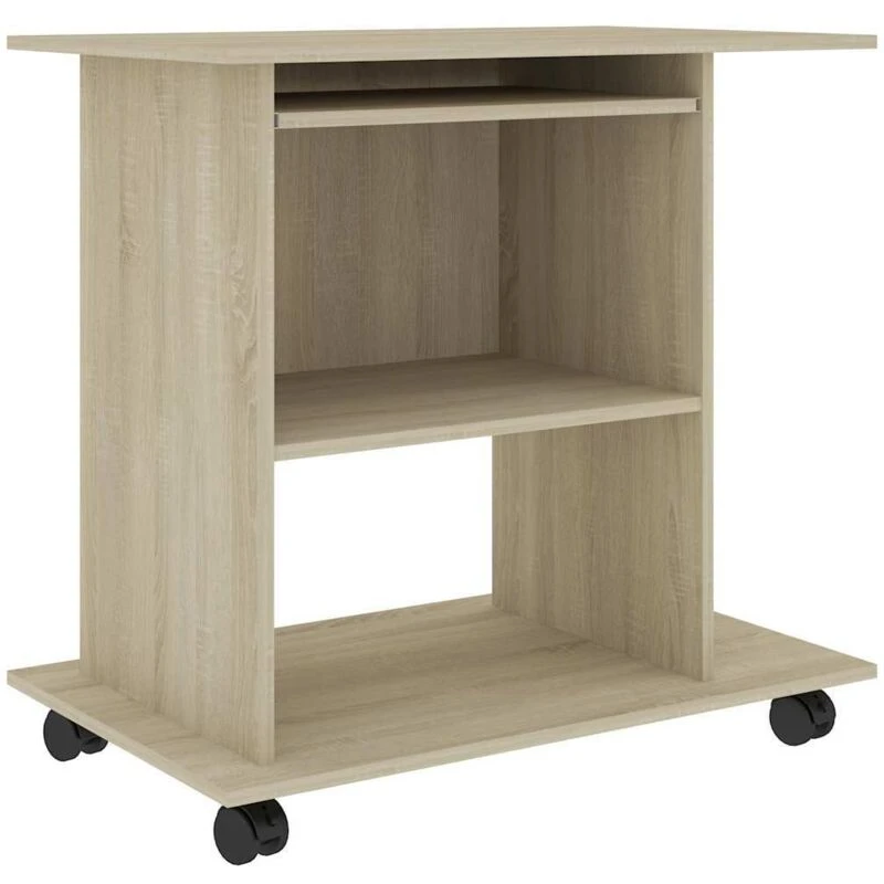 Image of VIDAXL Computer Desk Sonoma Oak 80x50x75cm Engineered Wood vidaXL 8720286016916