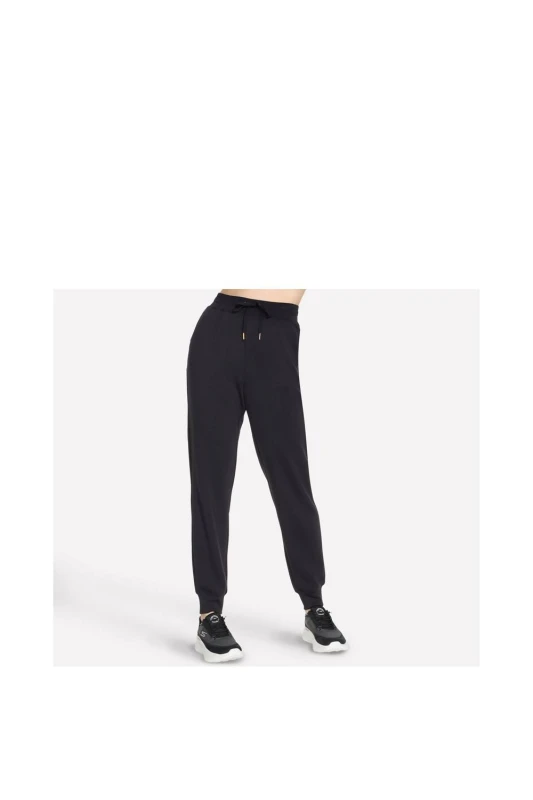 Image of Skechers Womens Cozy Luxe Joggers in Black Size: Medium Black Female M