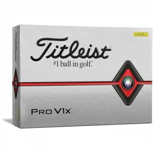 image of Titleist Pro V1X 12 Pack - Yellow