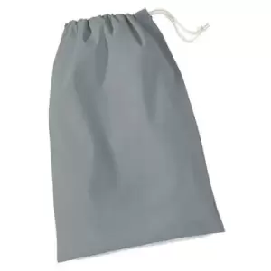 image of Westford Mill Cotton Stuff Bag - 0.25 To 38 Litres (L) (Pure Grey)