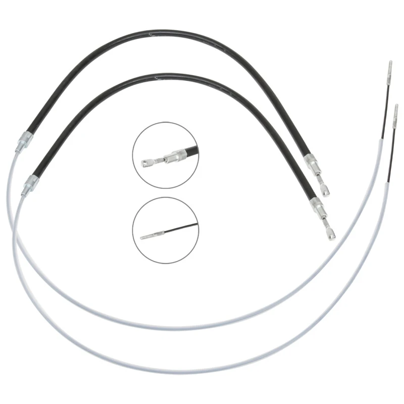 Image of RIDEX 124C1188 Brake Cable Right Rear, 1715/686mm Cable,parking brake (124)