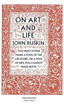 Image of On Art and Life by John Ruskin Book