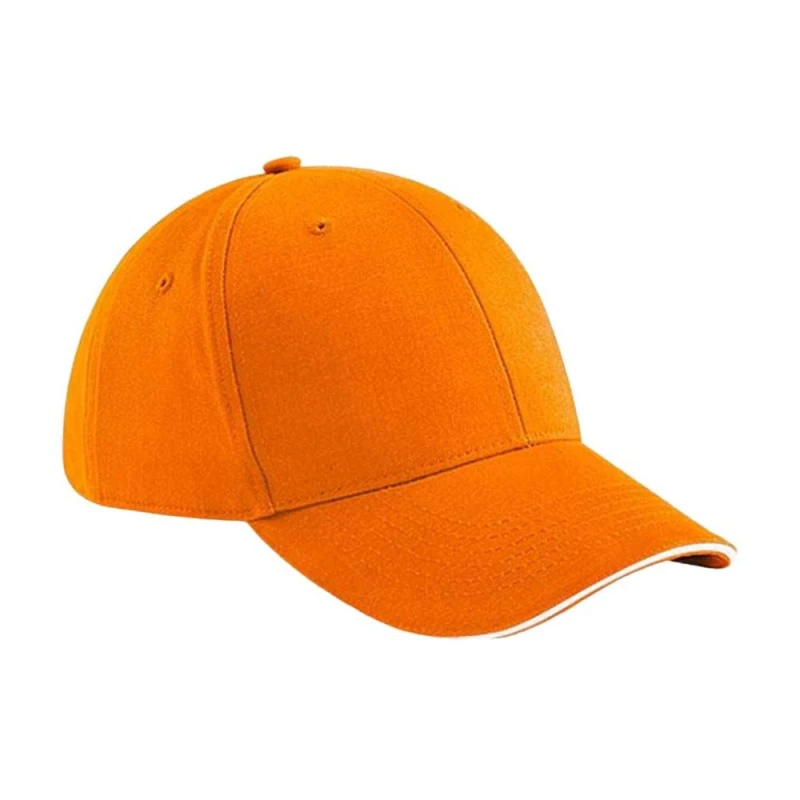 Image of Beechfield Womens Athleisure 6 Panel Baseball Cap in Orange Orange Female One Size